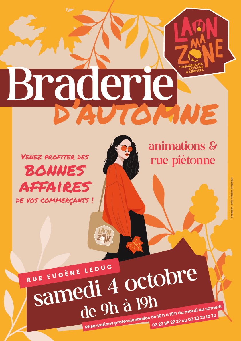 Affiches Laon MaZone braderie automne